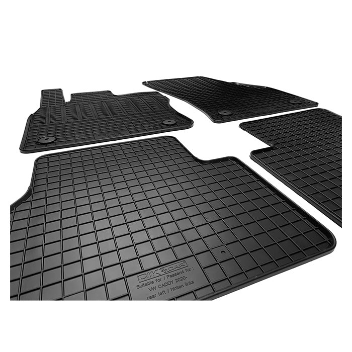 Gummimåtter VW Caddy 2020 5 pers - skræddersyet pasform, SBR 5 mm - cikcar