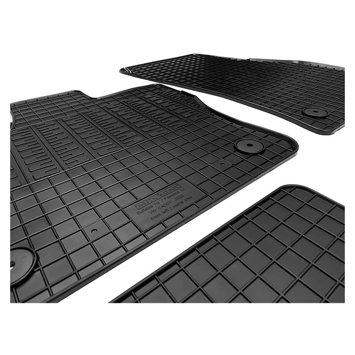 Gummimåtter VW Caddy 2020 5 pers - skræddersyet pasform, SBR 5 mm - cikcar