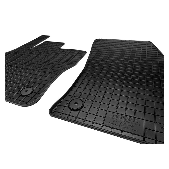 Gummimåtter VW Caddy 2020 2-personers, skræddersyede 5 mm SBR - cikcar