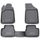 Gummimåtter Citroën C3 2002-2009 3D pasform, slidstærke, let rengøring - rubberline