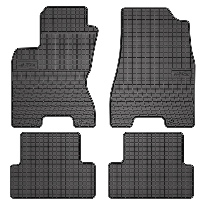 Gummimåtter til Nissan X-Trail II SUV 2008-2013 - skræddersyede, vandtætte måtter - frogum