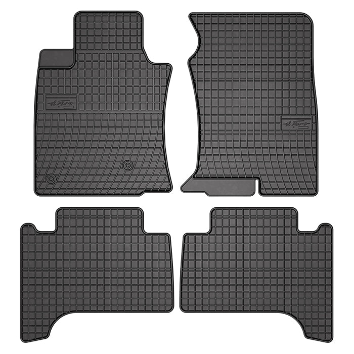Gummimåtter Toyota Land Cruiser J120 (02-10) / J150 (09-) skræddersyet pasform - frogum