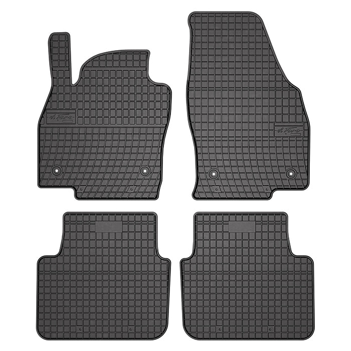 Gummimåtter til Skoda Scala HB 2019→ skræddersyet pasform, kant og fastgørelse - frogum