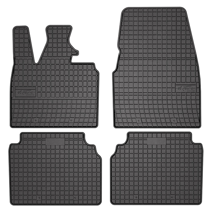 Gummimåtter til BMW i3 2013-2022 - skræddersyet pasform, 1,5 cm kant, lugtfri - frogum
