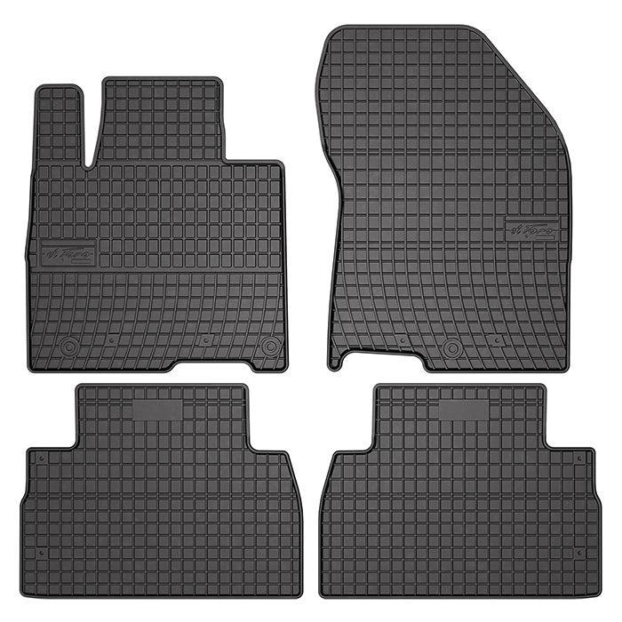 Gummimåtter til Hyundai Santa Fe IV SUV 2018- skræddersyet pasform, slitstærk - frogum