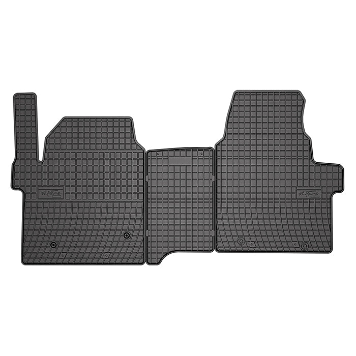 Gummimåtter til Ford Transit Custom 2024- (skræddersyede, slidstærke, 1,5 cm kant) - frogum