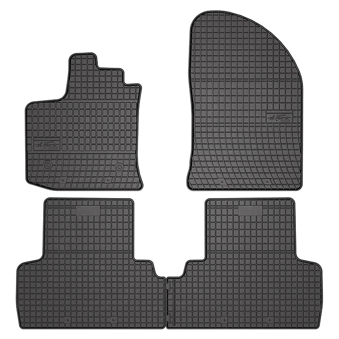 Gummimåtter til Dacia Lodgy 2012-2022 - skræddersyede, skridsikre gummimåtter, frostbestandige. frogum