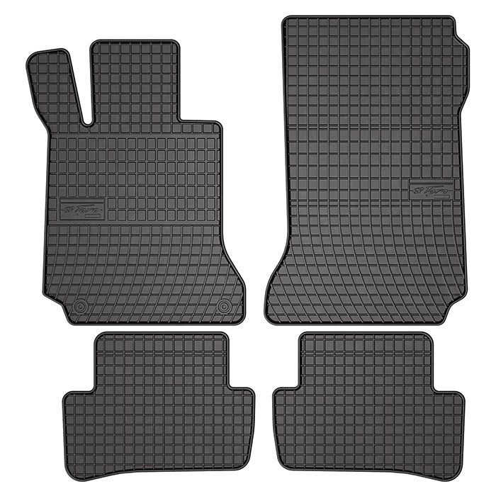 Gummimåtter til Mercedes-Benz C-Class W204 2007-2014 - skræddersyet pasform, fastgørelse, frogum
