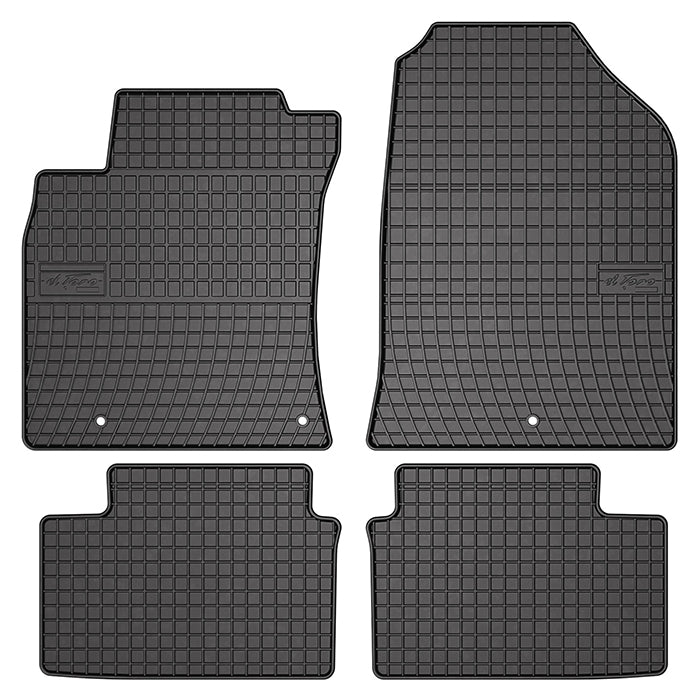 Gummimåtter Hyundai i30 III (2017-) skræddersyet, 1,5 cm kant, forstærkede pedalområder, faste huller - frogum