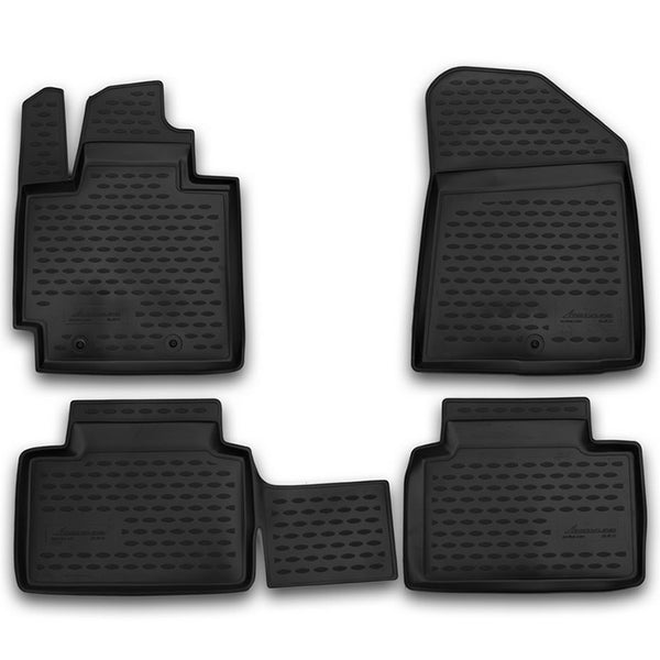 Gummimåtter Kia Soul II 2014- - 3D skræddersyet pasform, nem rengøring - rubberline