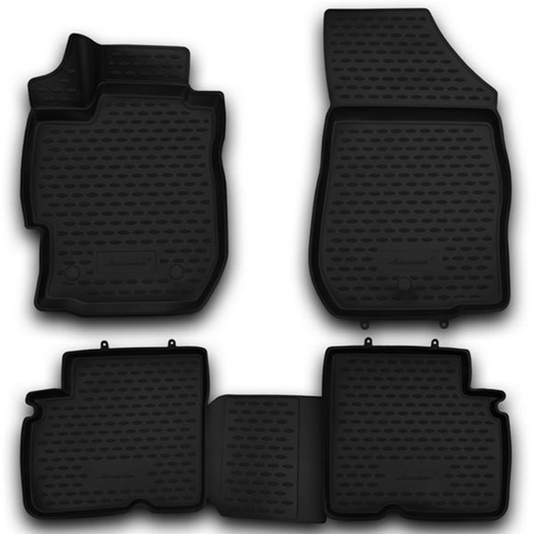 Gummimåtter til Nissan Almera 2012- (4 stk) - Floorline Rubberline