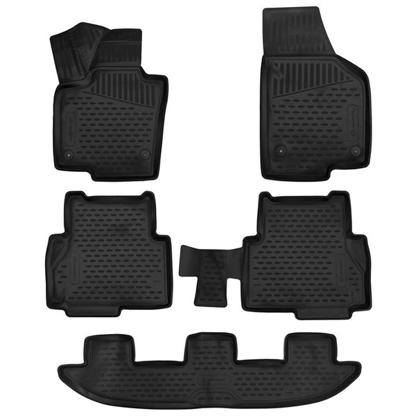 Gummimåtter Seat Alhambra 17- - 3D skræddersyet pasform og fodhvilerbeskyttelse - Novline