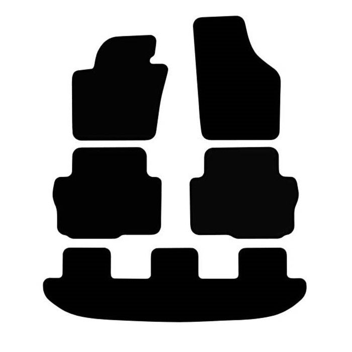 Måtter til Citroen C4 Grand Picasso 2013-2018 - skræddersyede ProfLine bundmåtter, sort, 5 stk.