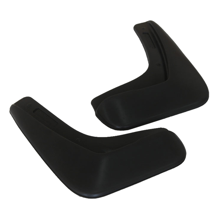 Stænklapper bag til Kia Rio II HB (05-) - modeltilpassede, sort termoplastisk elastomer.