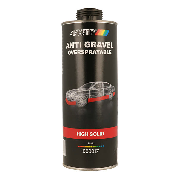 Stenslagsspray sort ekstra fast 1000 ml - Motip