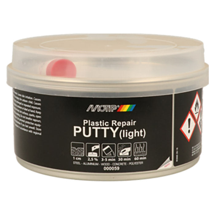Plastikspartel 420 g til reparation af plast, træ, metal m.m. - Motip
