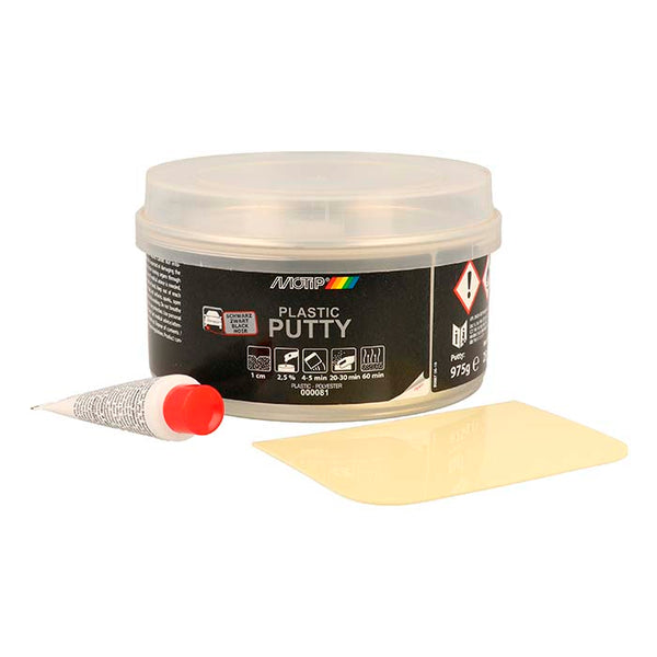 Kofangerspartel 1 kg - elastisk 2-komponent plastspartel til kofangere, Motip