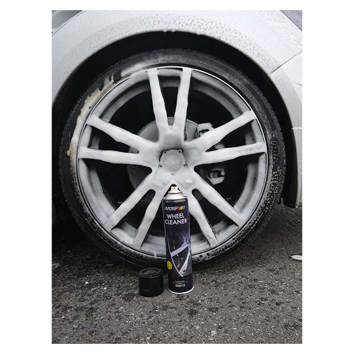 Fælgrens syrefri spray 600 ml - effektiv mod bremsestøv, 360° spraydyse - Motip