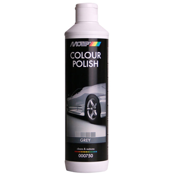 Grå car polish 500 ml - polerer & beskytter mod ridser, MoTip