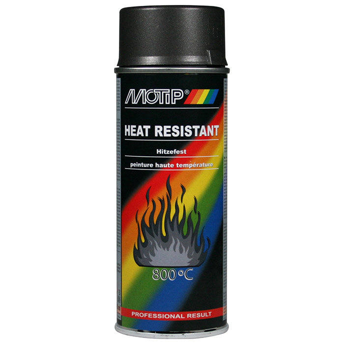 Varmebestandig lak mørk antracit 400 ml (op til 800°C) - Motip