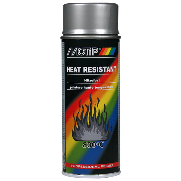 Varmebestandig lak sølv 400 ml (varme op til 800°C) Motip