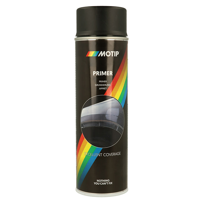 Sort Universalprimer 500 ml til træ/metal/glass/sten - Motip