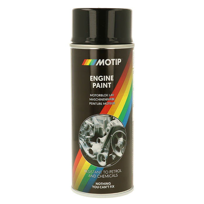 Motormaling 150°C sort spray 400 ml - Motip