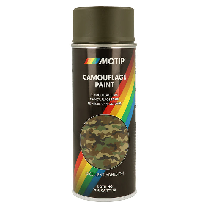 Spraymaling camouflage RAL 6014 400 ml til træ metal plast - Motip