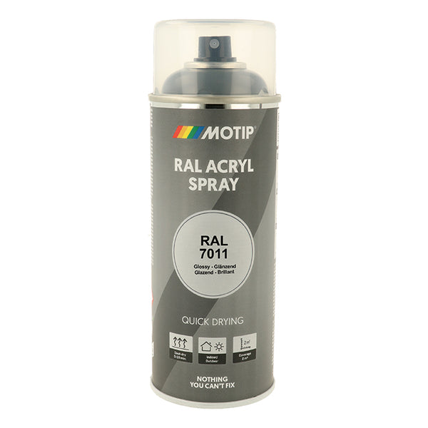 RAL 7011 Iron Grey spraylak til træ, metal og plast - Motip