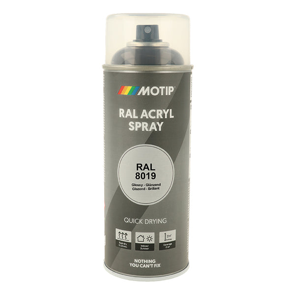 Motip Ral 8019 high gloss grey brown