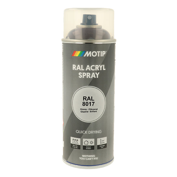 RAL 8017 Lak High Gloss Chocolate Brown til træ/metal - Motip