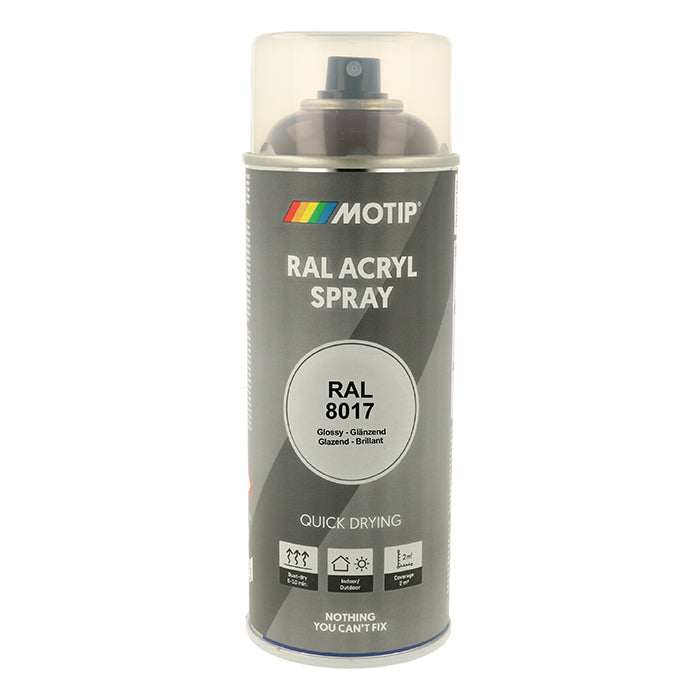 RAL 8017 Lak High Gloss Chocolate Brown til træ/metal - Motip