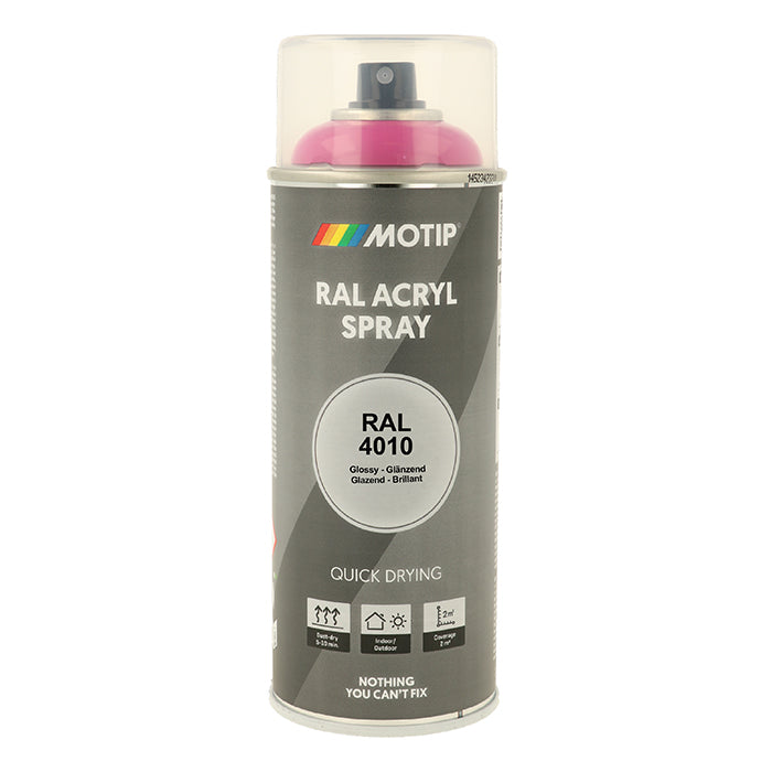 RAL 4010 Telemagenta højglans spraylak til træ og metal - Motip