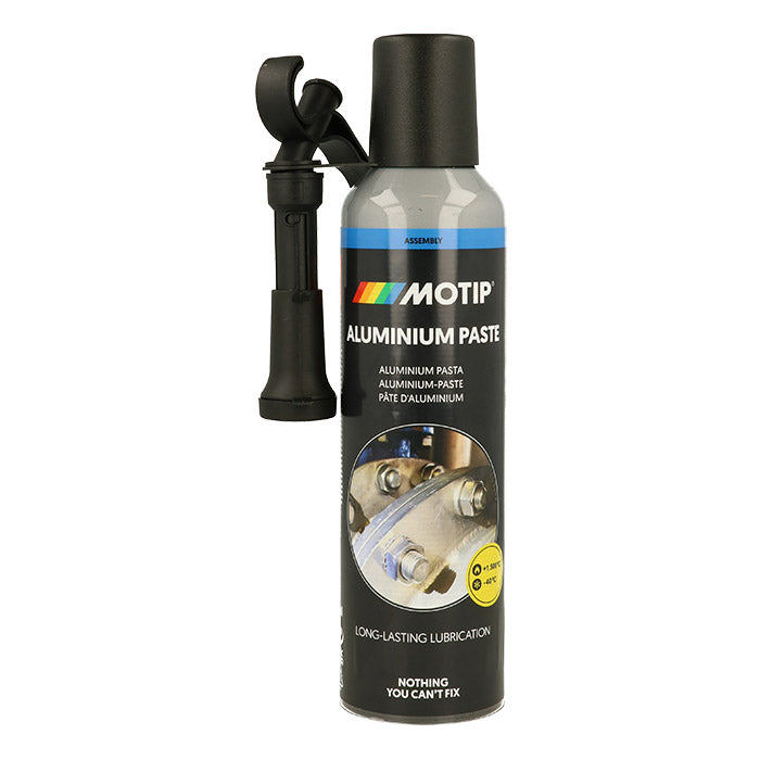 Aluminiumspasta 200 ml - varmebestandig montagepasta til rust- og friktionsbeskyttelse, Motip