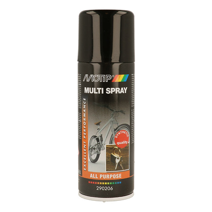 Universal multispray 200 ml - smøring, rustbeskyttelse, rengøring - Motip
