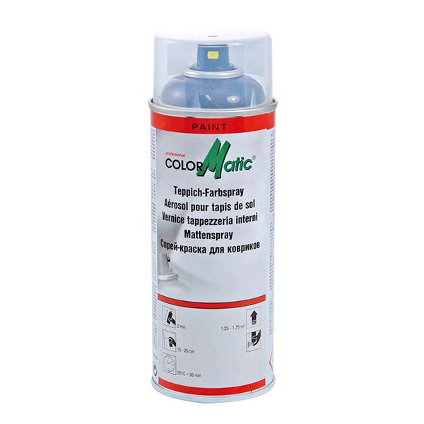 Tekstilspray sort 400 ml til bundmåtter - ColorMatic