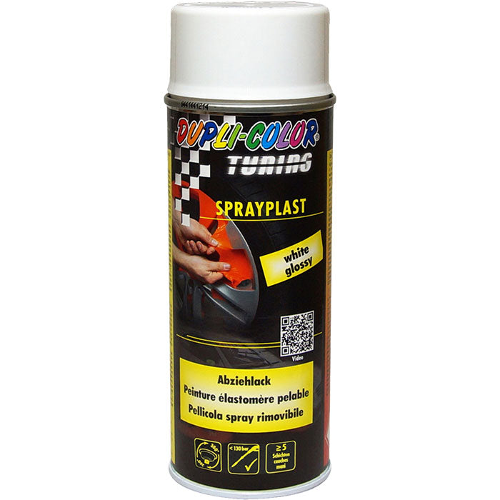 Sprayfolie hvid 400 ml - spraydækning, aftagelig, tåler vask - Motip