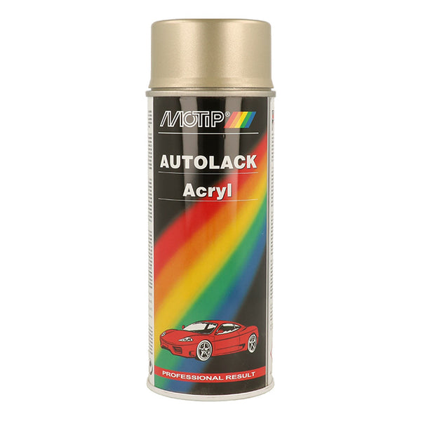 Autoacryl spray 400 ml - bilreparationslak, original farvekode - Motip