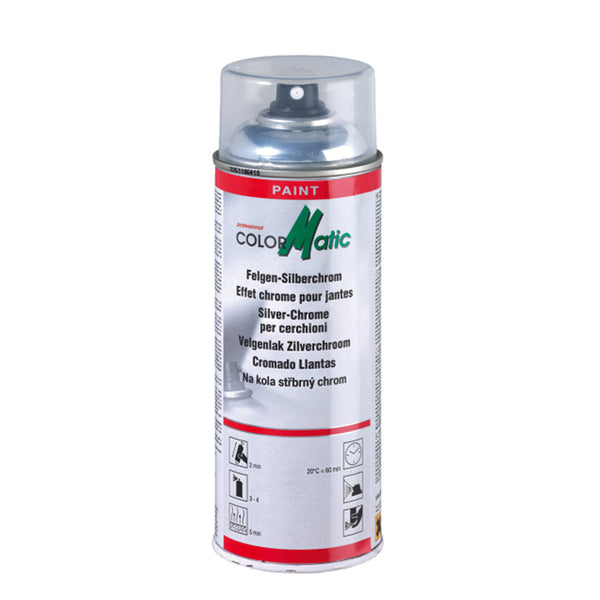 Fælgspray sølvkrom 400 ml - hurtigtørrende, holdbar finish - ColorMatic