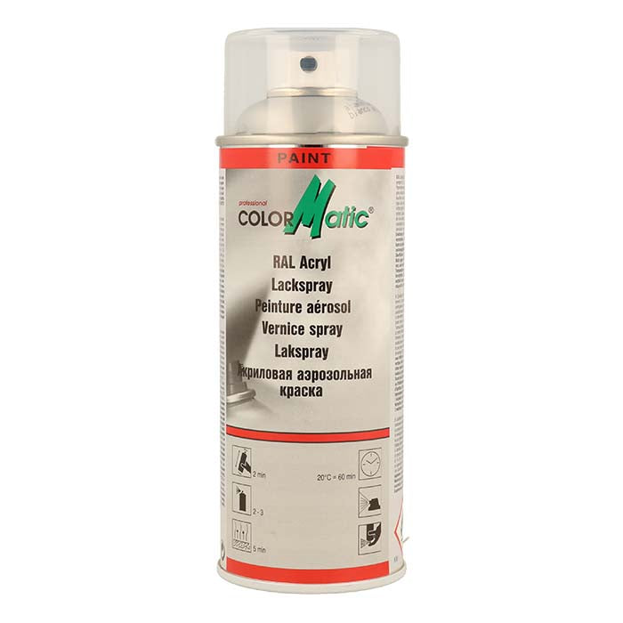 Spraymaling RAL 9006 Silkeglans 400 ml - til metal & reparationer, ColorMatic