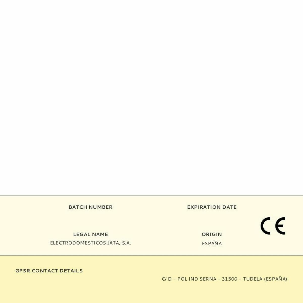 Brødrister JATA JETT1048 Hvid