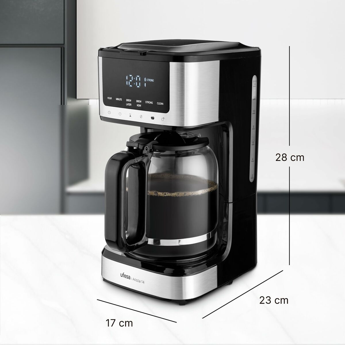 Drip Coffee Machine UFESA 71606101 Sort