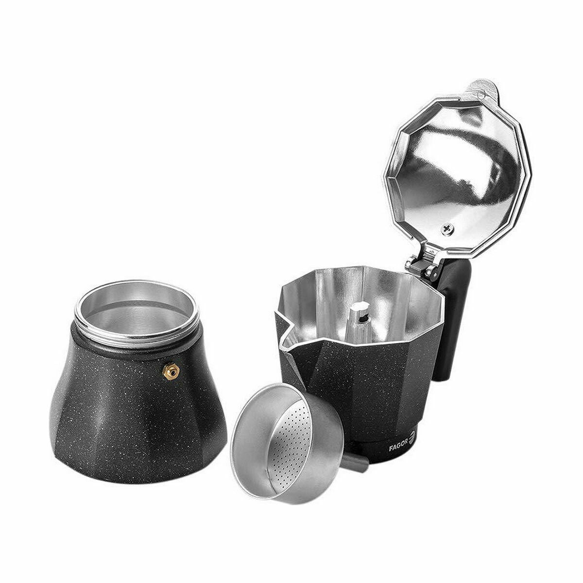 Italiensk Kaffekande Fagor TIRAMISU 6 Sort Aluminium