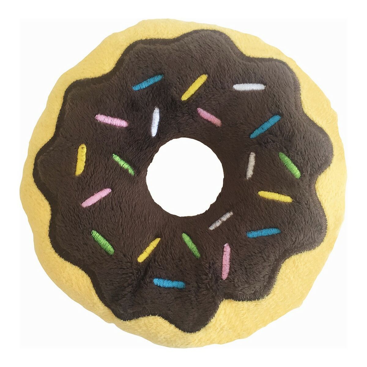 Plush legetøj til hunde Gloria 3 x 5 x 14 cm Chokolade Donut Brun