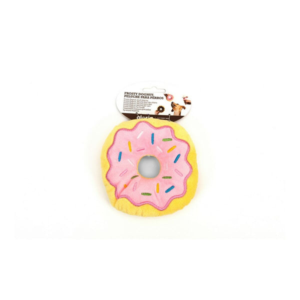 Plush legetøj til hunde Gloria Frosty 3 x 5 x 14 cm Donut Pink