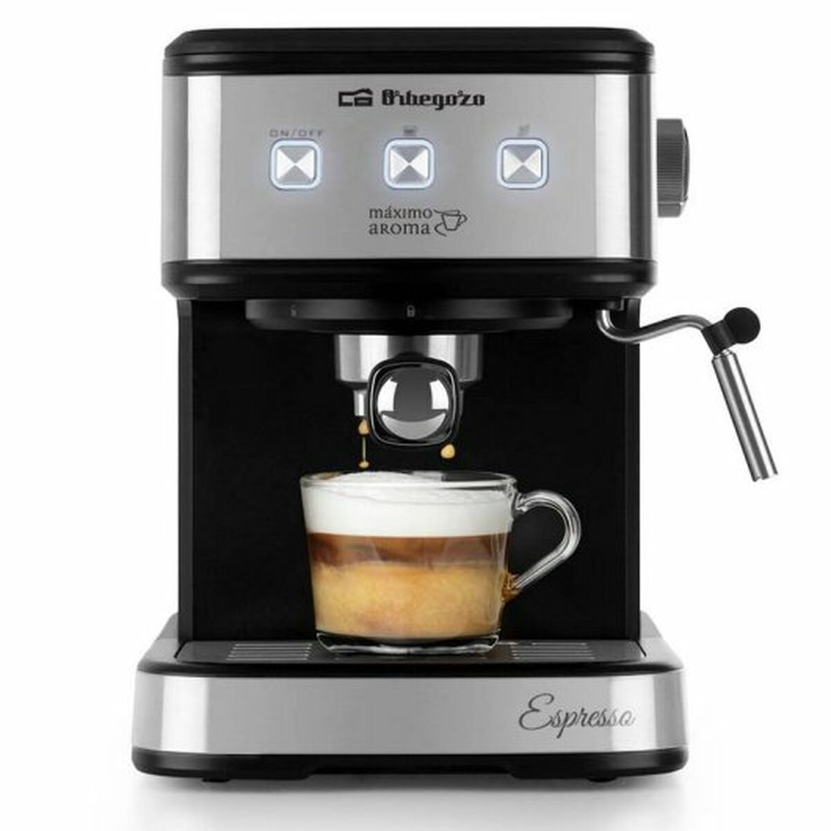 Drip Coffee Machine Orbegozo 18062 Sølvfarvet