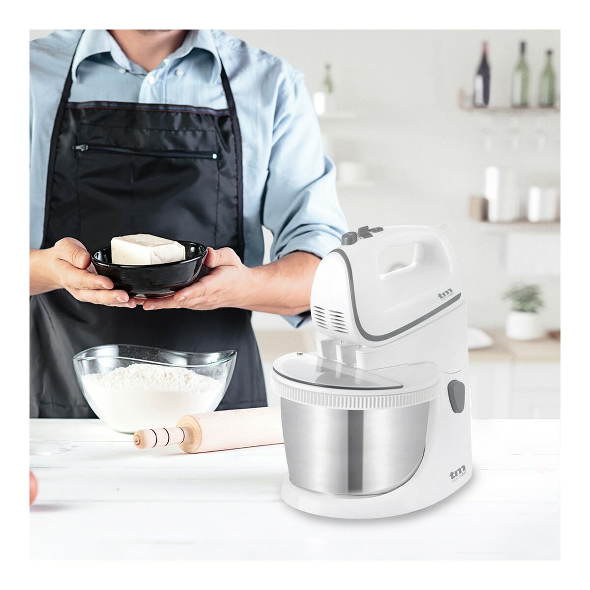 Dej-Mikser med Skål TM Electron 400 W