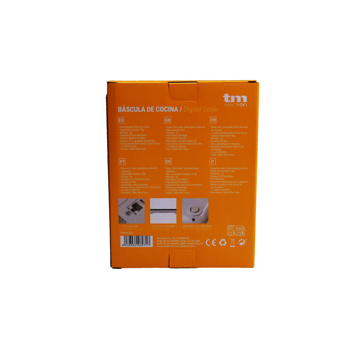 køkkenvægt TM Electron Pear Jam 5 kg