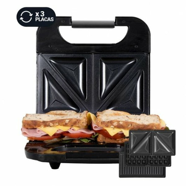 Sandwich Maker Universal Blue 700 W Sort