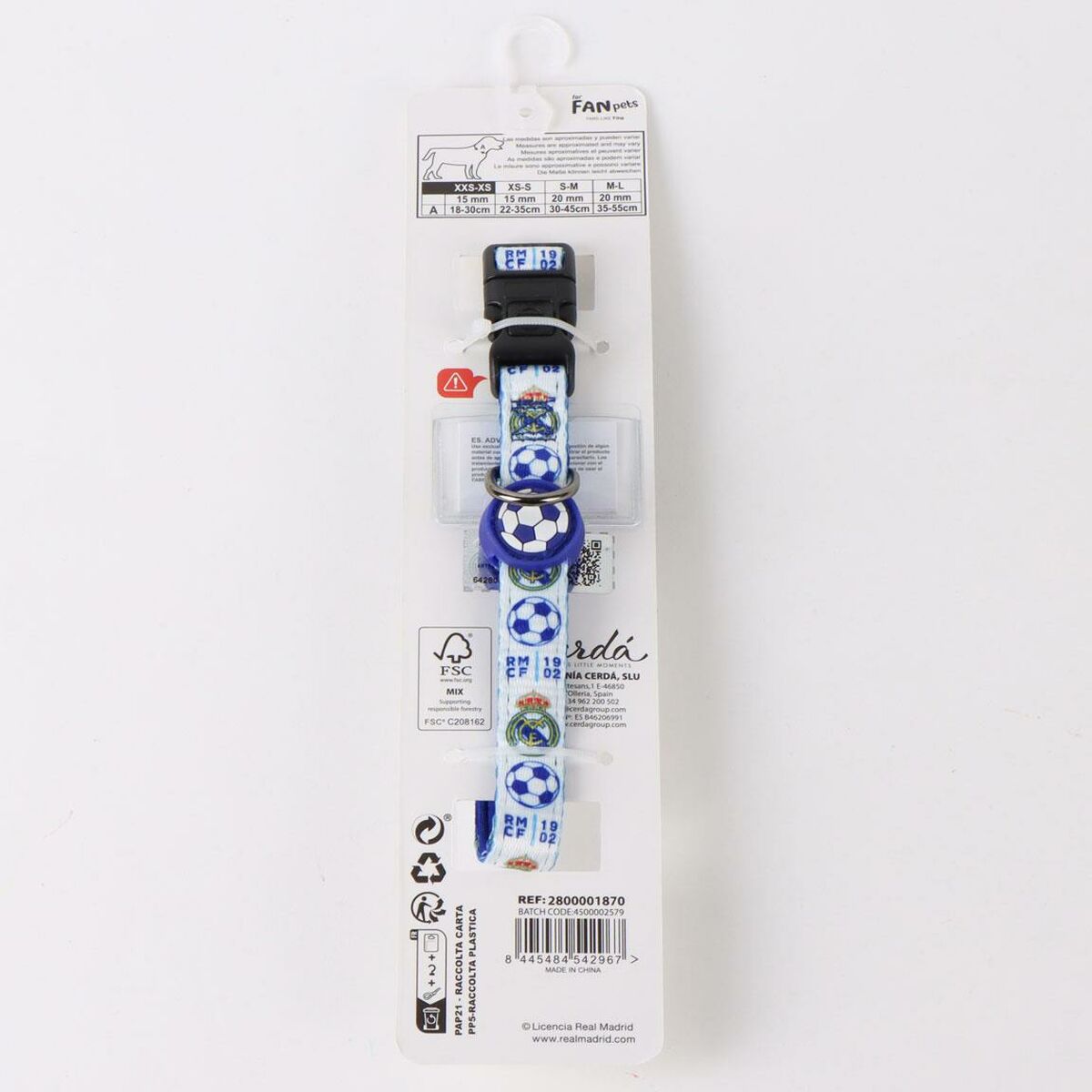 Hundehalsbånd Real Madrid C.F. Blå